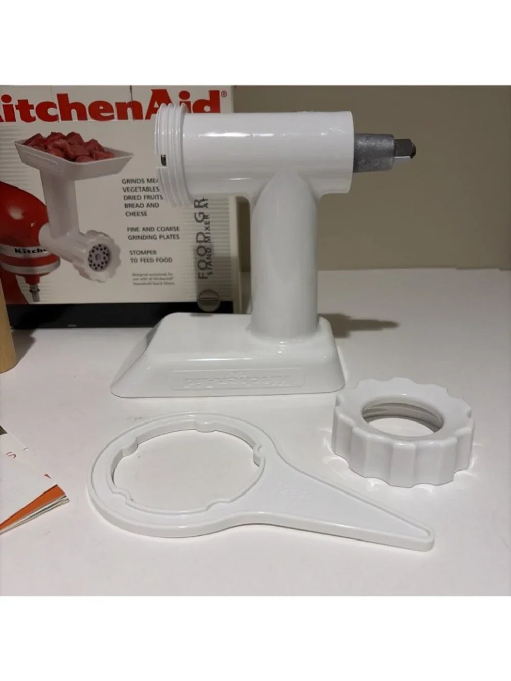 KitchenAid Food Grinder Model FGA Stand Mixer Attachment Meat Vegetables Cheese